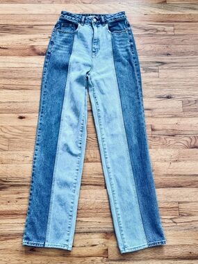 Pacsun 90s Boyfriend Two-Tone High-Rise Straight Jeans Festival EUC 26